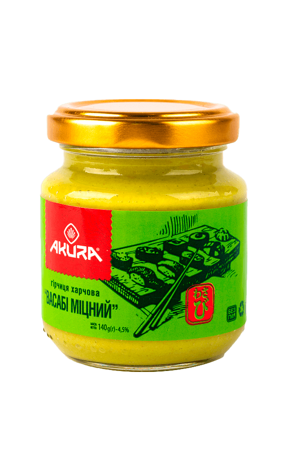 Spicy wasabi mustard, 140 g